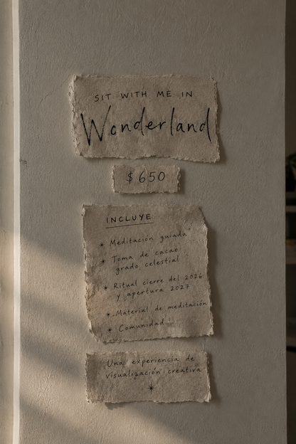 SIT WITH ME IN WONDERLAND I Cierre de año 2026