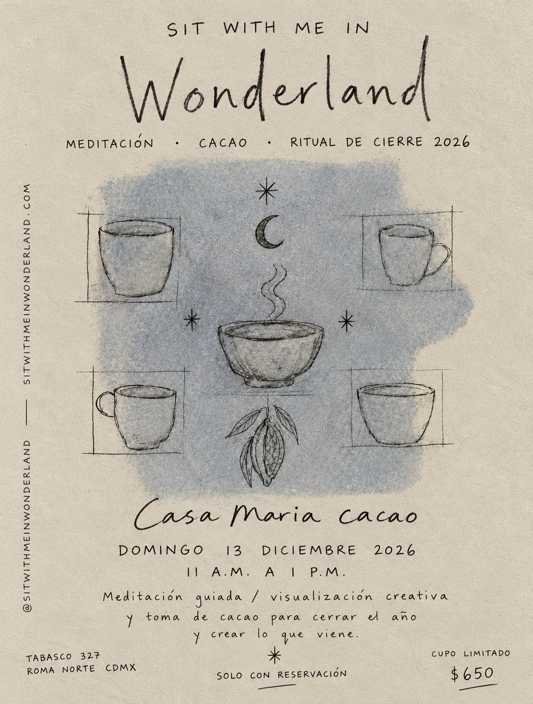 SIT WITH ME IN WONDERLAND I Cierre de año 2026