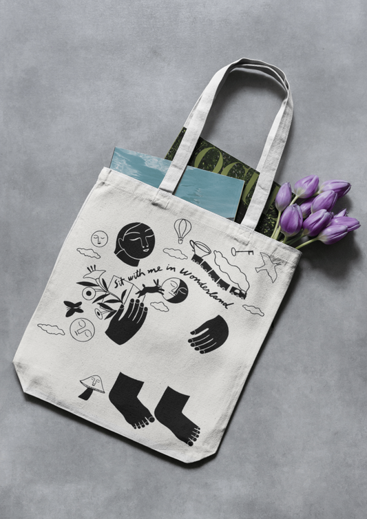 WONDERLAND TOTE BAG x ILUSTRACIÓN JIMENA ESTÍBALIZ